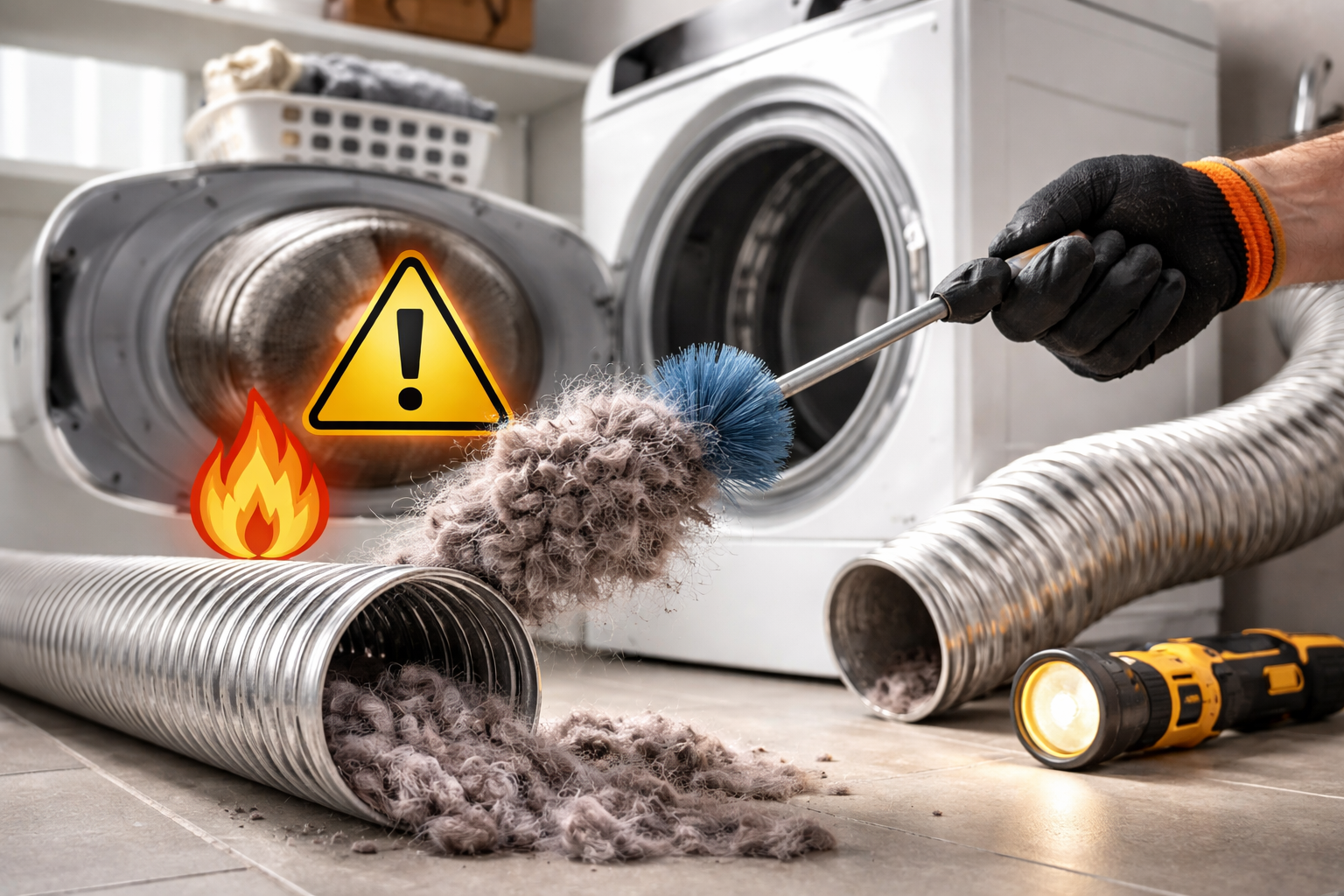 Professional cleaning technician providing home vent services